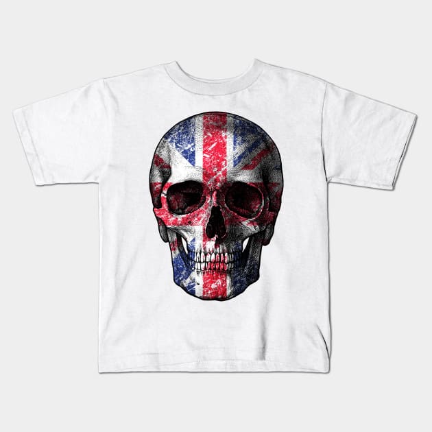 UK Skull Kids T-Shirt by valentinahramov